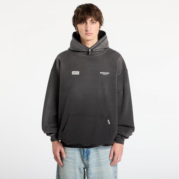 Mikina REPRESENT Oasis Owners Club Hoodie Stained Black L