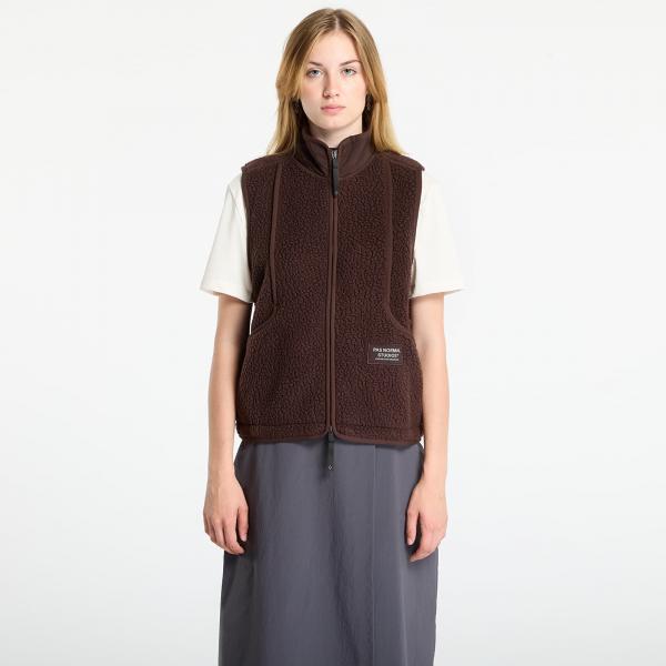 Vesta Pas Normal Studios Women's Off-Race Pile Fleece Vest Light Brown M
