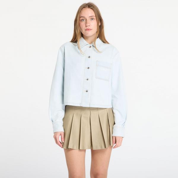 Košile Off-White Diag L/S Denim Pajama Shirt Light Blue L