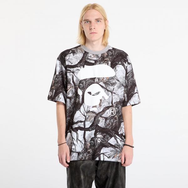 Tričko A BATHING APE Tree Edge Camo Ape Face Relaxed Fit Tee UNISEX White L