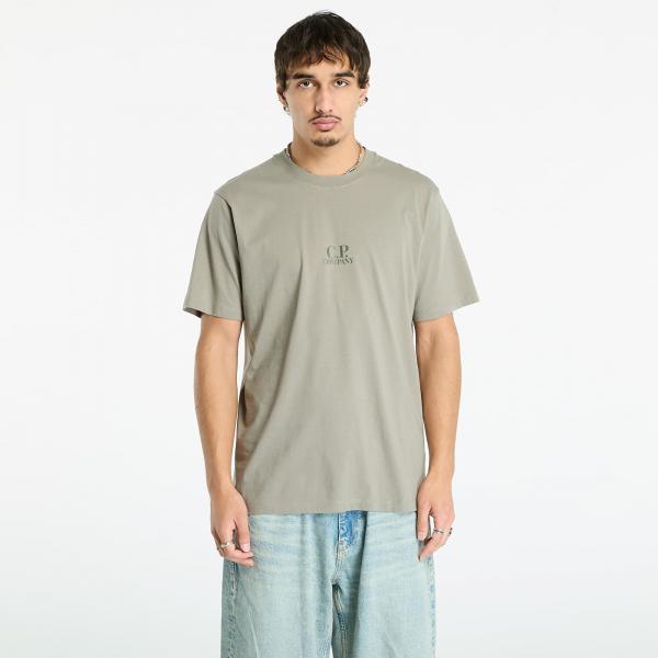 Tričko C.P. Company 30/1 Jersey British Sailor Short Sleeve Logo T-Shirt Fungi Grey M