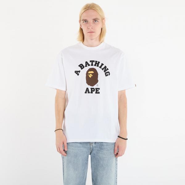 Tričko A BATHING APE College Tee UNISEX White XL