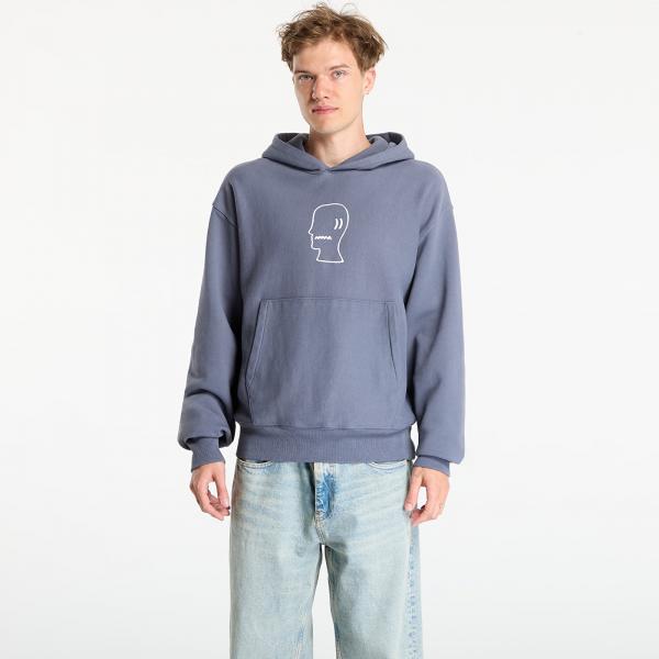 Mikina Brain Dead Logo Head Hoodie Slate M