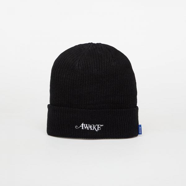 Čepice Awake NY Loose Gauge Knit Beanie Black Universal