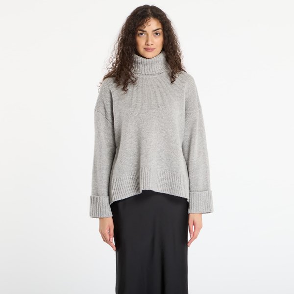 Svetr Samsøe Samsøe Sakeiku Turtleneck Grey Melange M