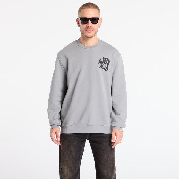 Mikina AllSaints Orlando Crew March Grey L