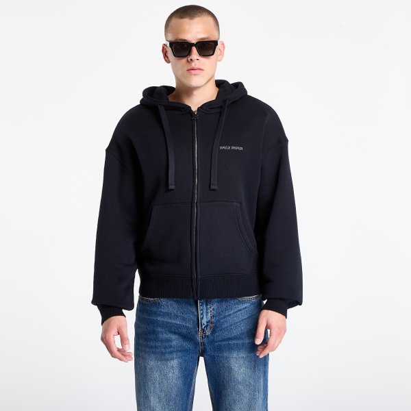 Mikina Daily Paper Boxy Zip Up Hoodie Black S