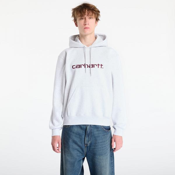 Mikina Carhartt WIP Hooded Carhartt Sweat UNISEX Ash Heather/ Rondo M
