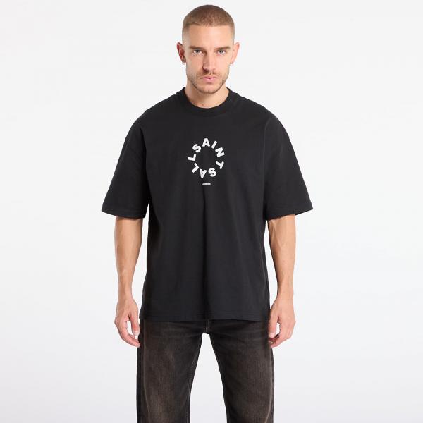 Tričko AllSaints Tierra Ss Crew Jet Black M