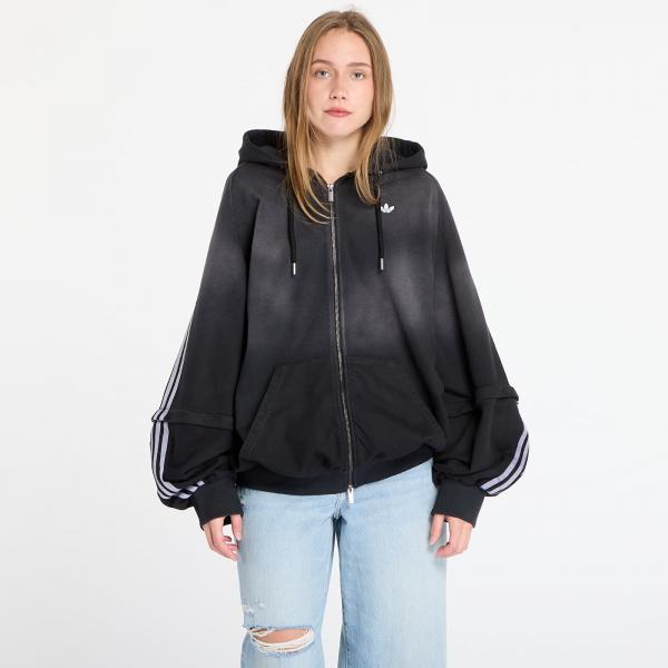 Mikina adidas Adilenium Season 4 Teamgeist Washed Oversized Full-Zip Hoodie Black/ Grey Six S