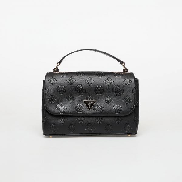 Kabelka GUESS Tisha Top Handle Flap Black Logo Universal