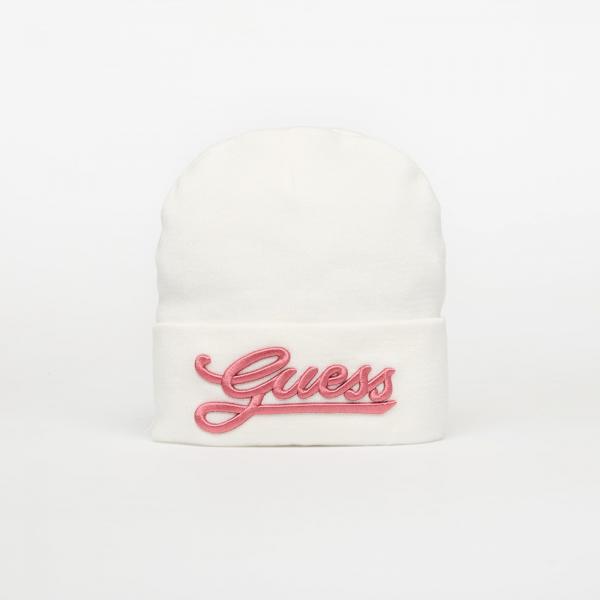 Čepice GUESS Beanie Cream M