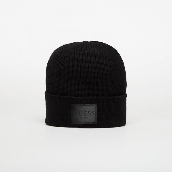 Čepice GUESS Brenton Beanie Black M