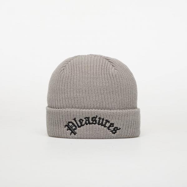 Čepice PLEASURES Arch Beanie Grey Universal