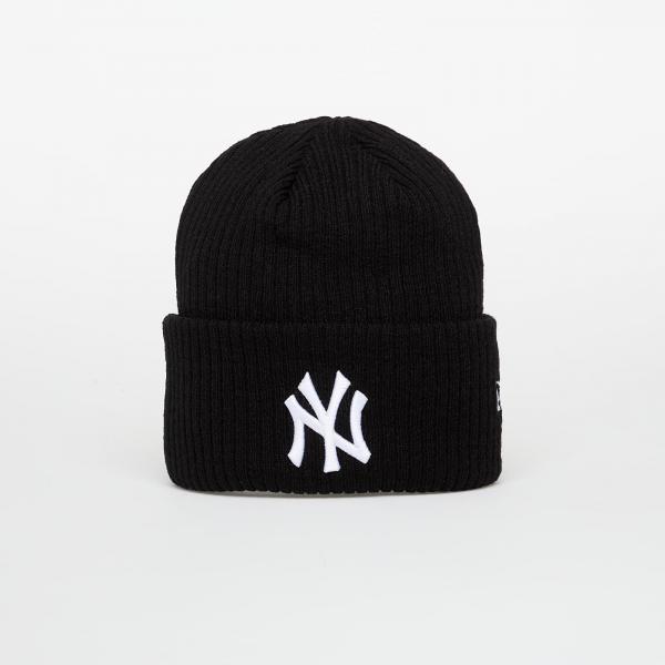 Čepice New Era Knit Medium MLB Wide Cuff Beanie New York Yankees Black Universal