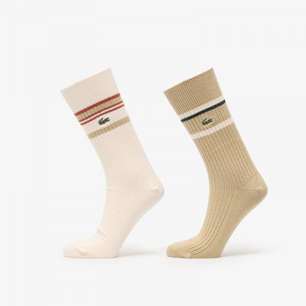 Ponožky LACOSTE Socks Viennese/ Flour 43-46