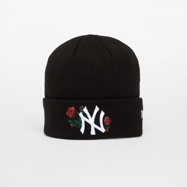 Čepice New Era Knit Medium Wmns MLB Sequin Rose New York Yankees Beanie Black Universal