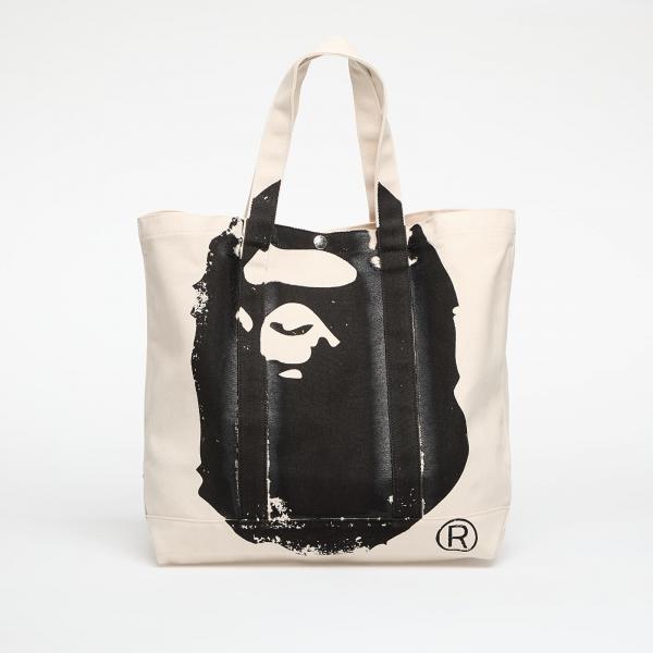 Taška A BATHING APE Big Ape Head Tote Bag Ivory Universal