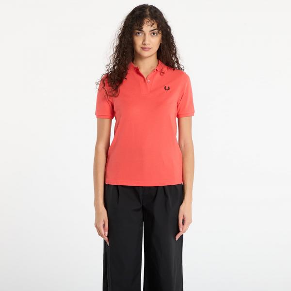 Tričko FRED PERRY The Fred Perry Shirt Flamingotan/ Blak 6