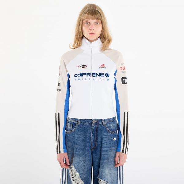 Top adidas Teamgeist Slim Full Zip Long-Sleeve Top White L