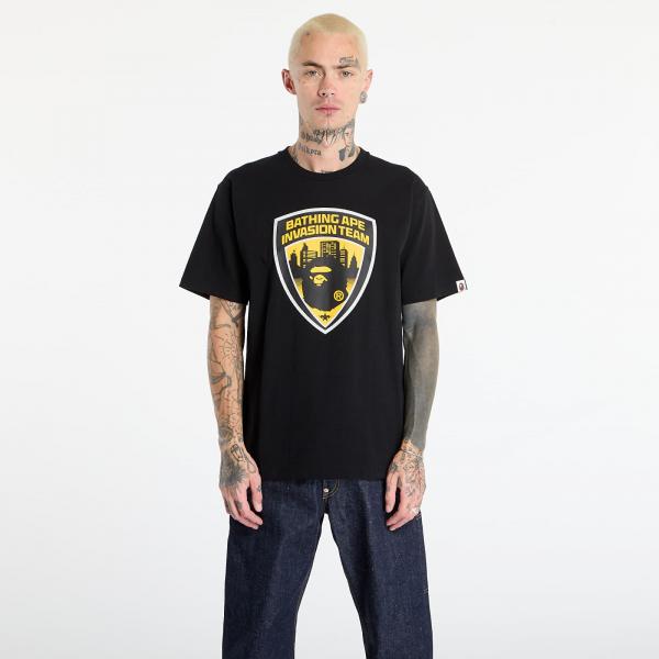 Tričko A BATHING APE Security Emblem Tee UNISEX Black L