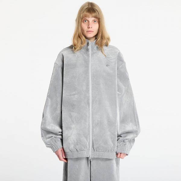 Bunda adidas Brushed Twill Oversized Firebird Track Top Grey Two M