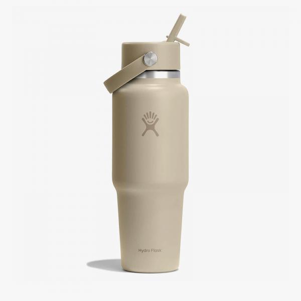 Hydro Flask 946ml Wide Flex Straw Travel Bottle Oat Universal
