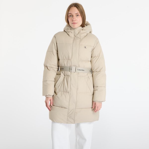 Bunda Calvin Klein Jeans Belted Midweight Coat Brown XS