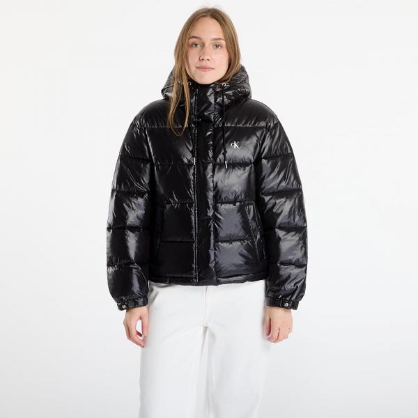 Bunda Calvin Klein Jeans Shine Puffer Jacket Black M
