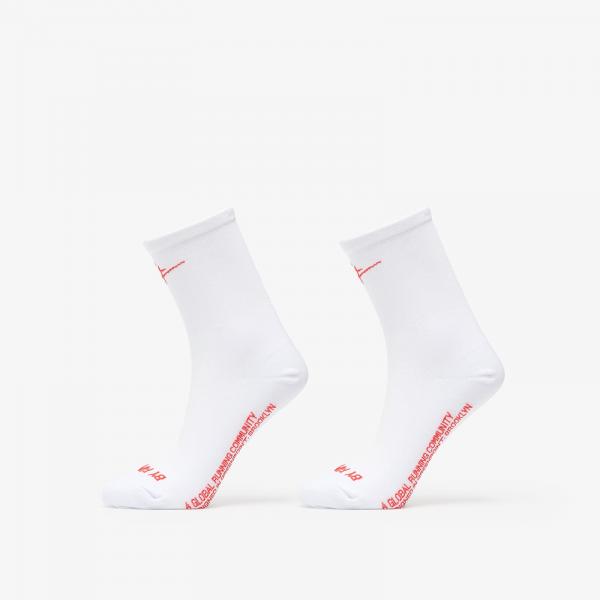 Ponožky Bandit Lite Run™ "Signature" Socks 2-Pack White/ Intense Red M/L