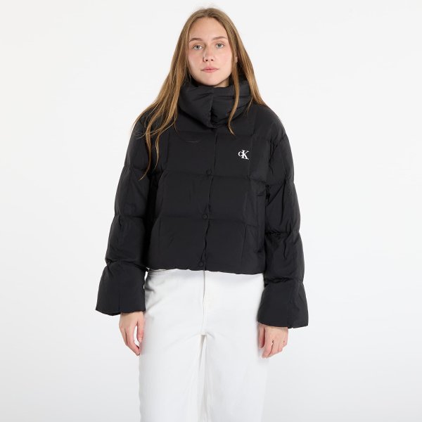 Bunda Calvin Klein Jeans Short Down Puffer Jacket Black L
