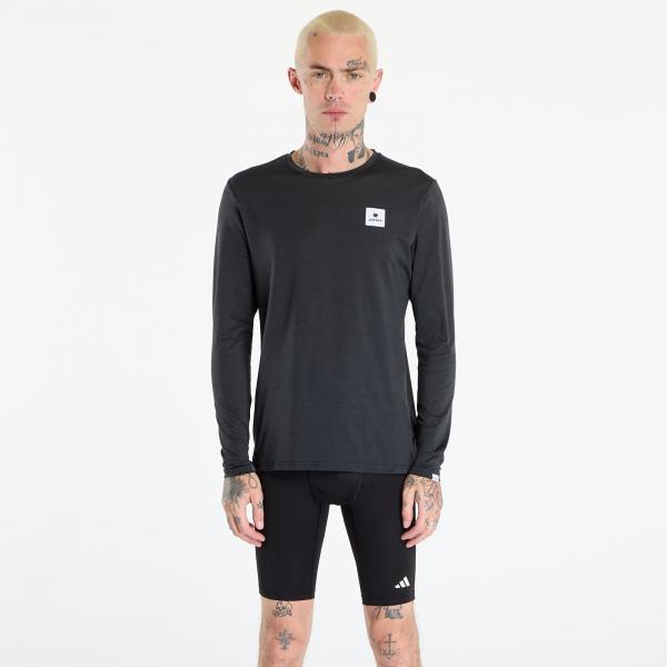 Tričko SAYSKY Reflective Logo Pace Long Sleeve Black M