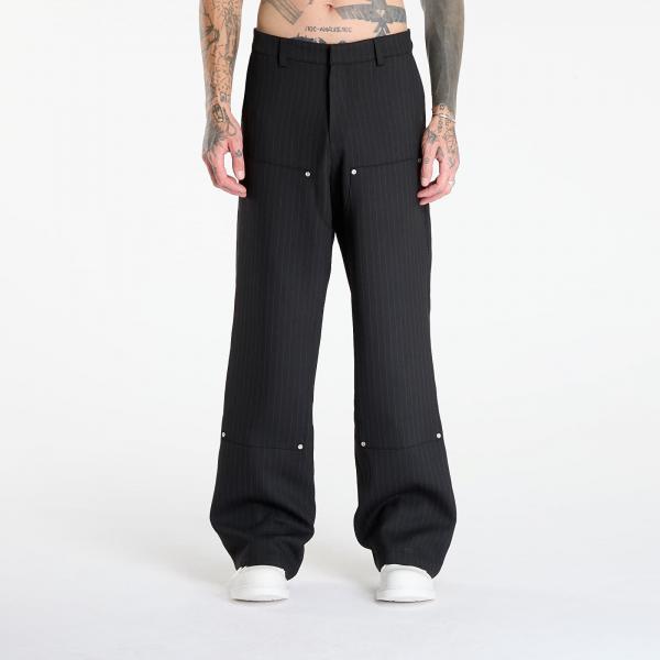 Kalhoty MISBHV Pinstripe Carpenter Trousers Black 52