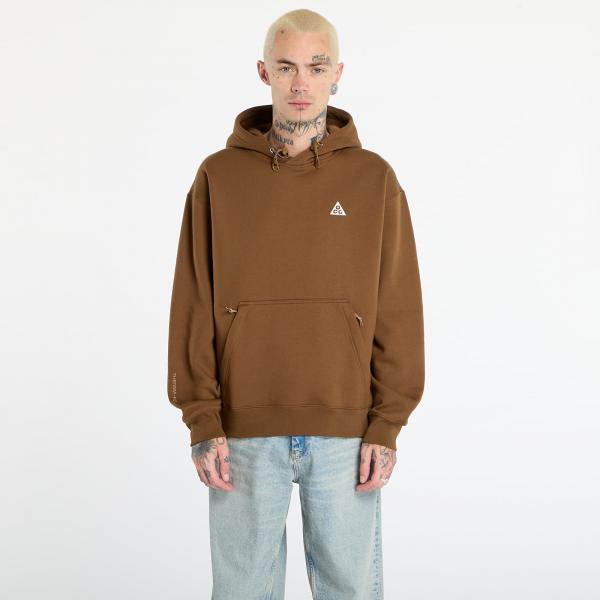 Mikina Nike ACG "Tuff Fleece" Pullover Hoodie Mosswood Brown/ Lt Khaki/ Summit White S