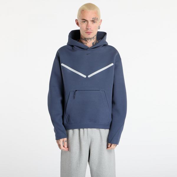 Mikina Nike Tech Men's Pullover Hoodie with Reflective Accents Thunder Blue/ Black XXXL