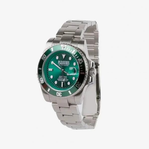 Hodinky PLEASURES Anytime Watch Silver/Green Universal