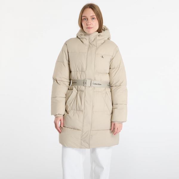 Bunda Calvin Klein Jeans Belted Midweight Coat Brown M
