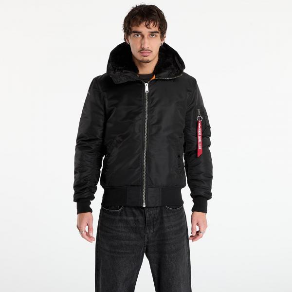Bunda Alpha Industries MA-1 Hooded Black XXL