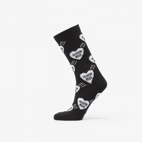 Ponožky HUMAN MADE Heart Socks 1-pack Black M