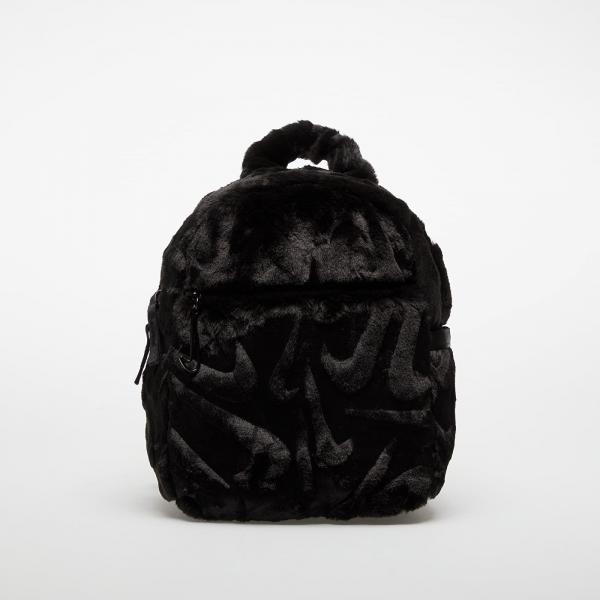 Batoh Nike Sportswear Futura Faux Fur Mini Backpack (6L) Black/ Black/ Black Universal