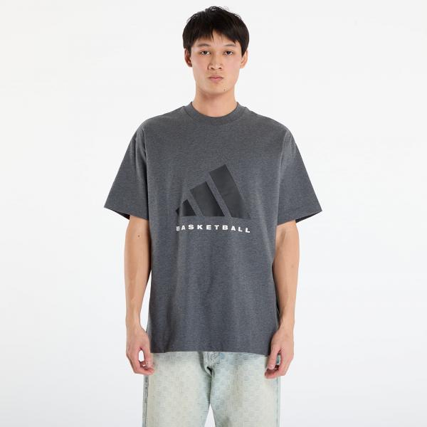 Tričko adidas Basketball T-Shirt Dark Grey Heather L