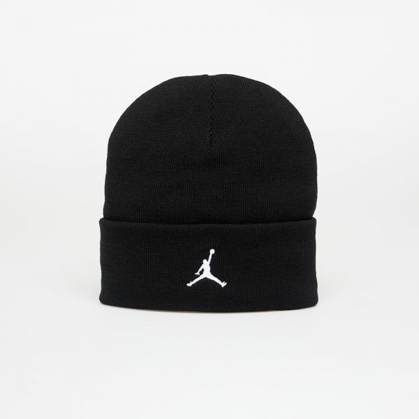 Čepice Jordan Peak Satin-Lined Beanie Black/ White Universal