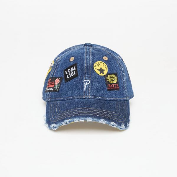 Kšiltovka Patta Whole Lotta Labels Denim Blue Denim Universal
