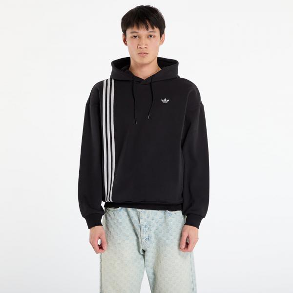 Mikina adidas Front Stripes Hoodie Black XL