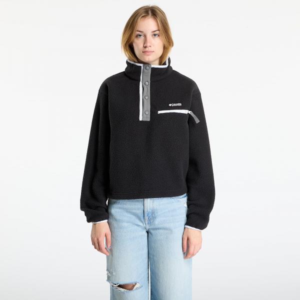 Mikina Columbia Helvetia™ II Cropped Half Snap Fleece Black M