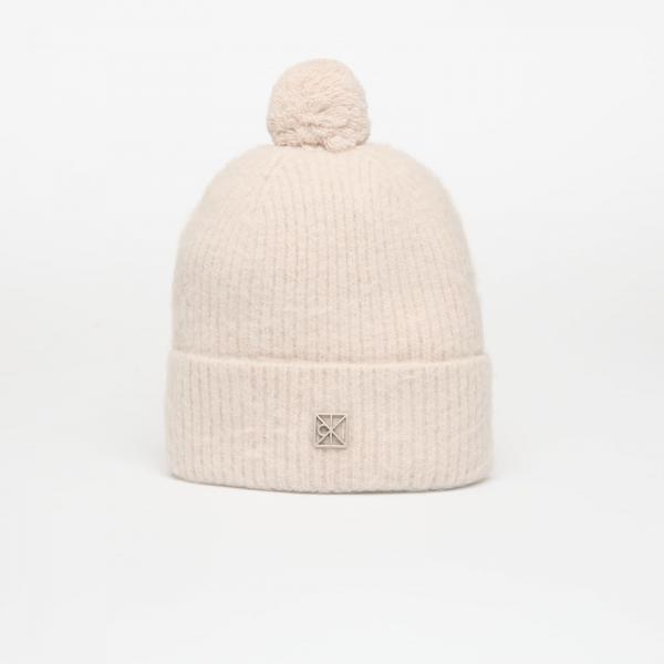 Čepice Calvin Klein Emblem Brushed Pompo Hat Brown Universal