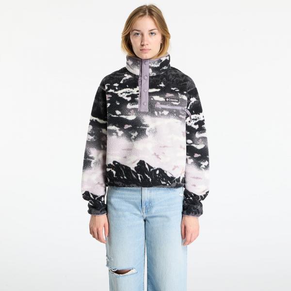 Mikina Columbia Helvetia™ II Printed Cropped Half Snap Shale Purple Sisters/ Shale Purple XS