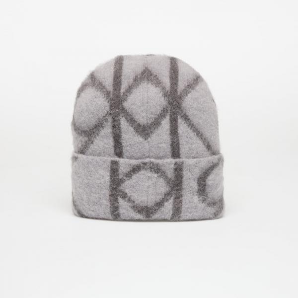 Čepice Calvin Klein Emblem Aop Brushed Hat Grey Universal