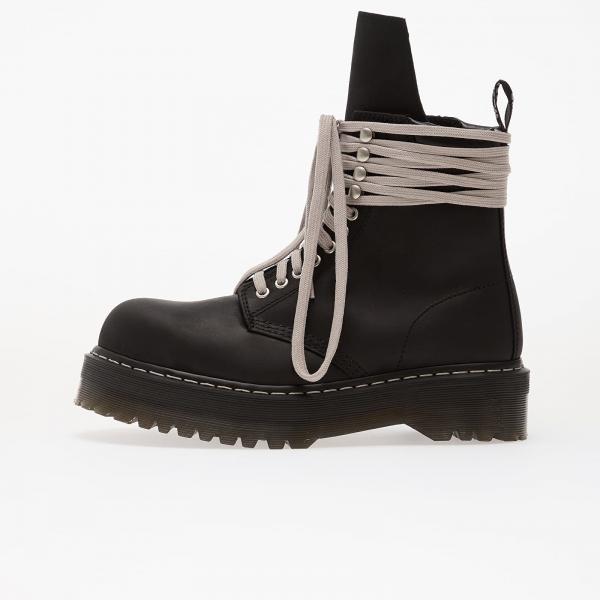 Tenisky Rick Owens x Dr. Martens Leather Boots - Quad Sole Steel Toe Boot Black EUR 44