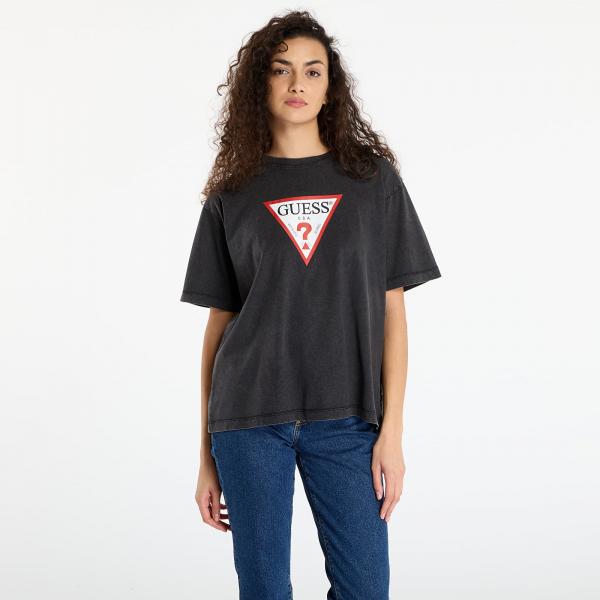 Tričko Guess Jeans Ss Cn Os Iconic T-shirt Black L